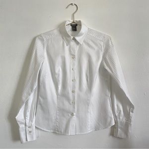 Ann Taylor White Blouse 2P
